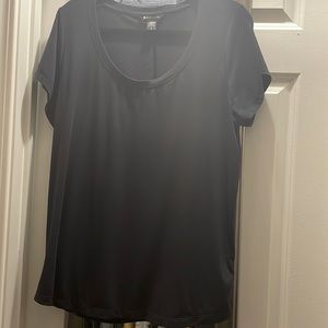 Black, short sleeve, lightweight, workout shirt